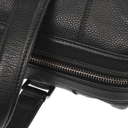 Chanel 2005-2006 Black Caviar Skin Choco Bar Handbag