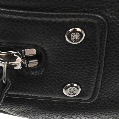 Chanel 2005-2006 Black Caviar Skin Choco Bar Handbag