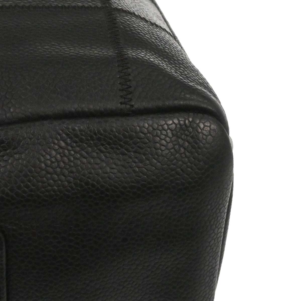 Chanel 2005-2006 Black Caviar Skin Choco Bar Handbag