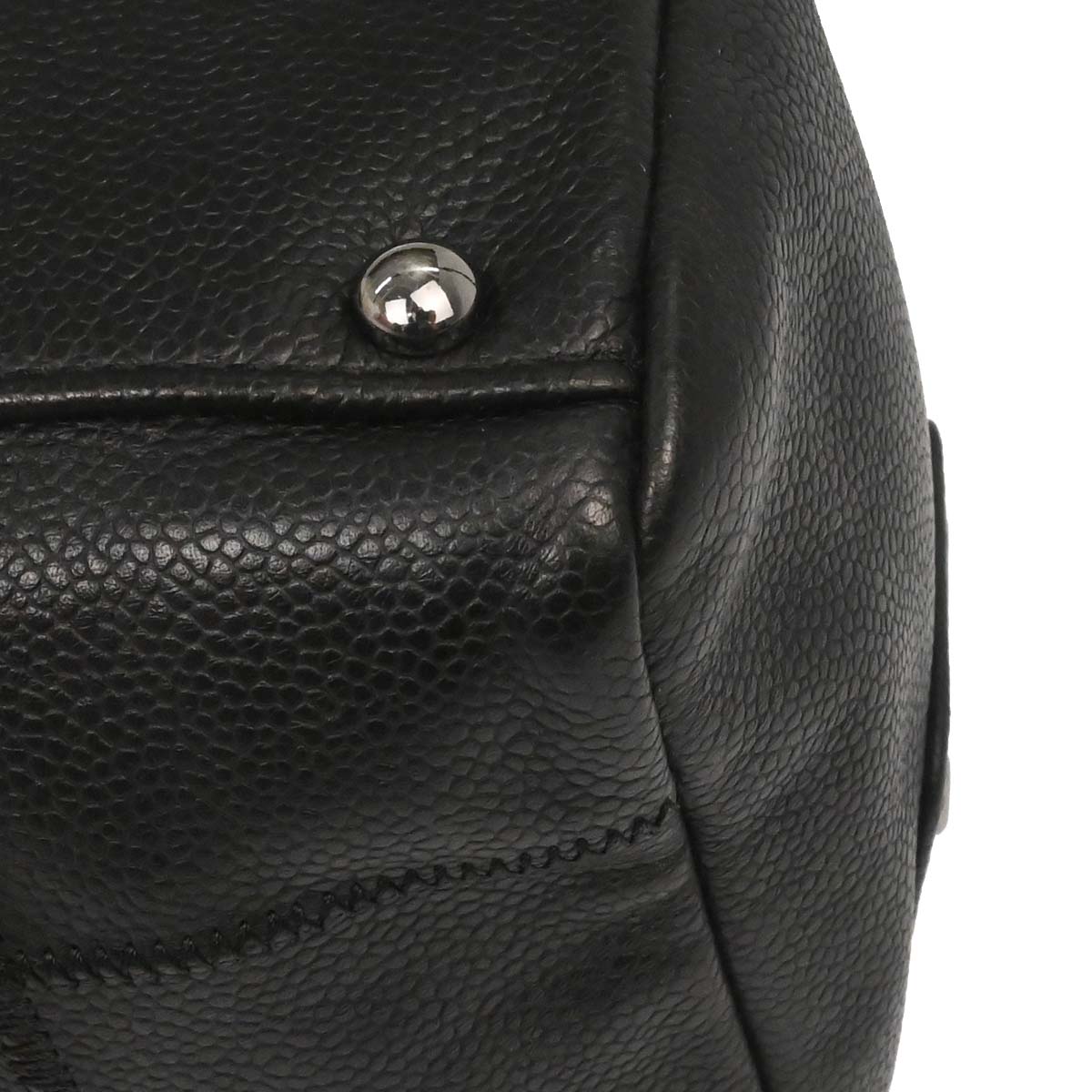 Chanel 2005-2006 Black Caviar Skin Choco Bar Handbag