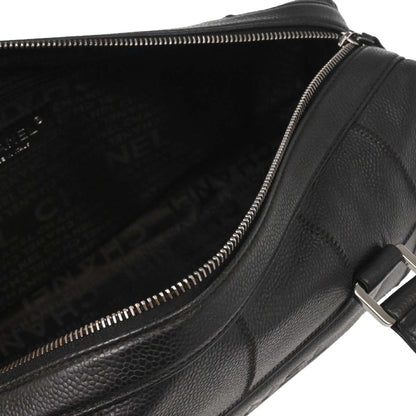 Chanel 2005-2006 Black Caviar Skin Choco Bar Handbag