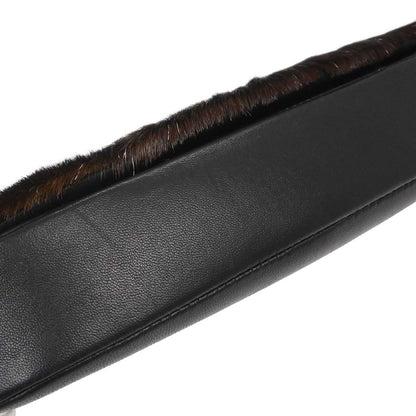 Christian Dior Black Brown Fur Malice Handbag