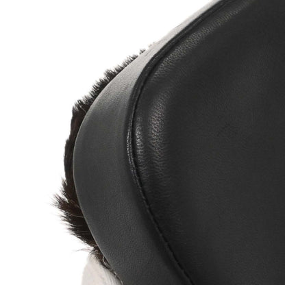 Christian Dior Black Brown Fur Malice Handbag
