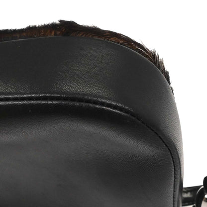 Christian Dior Black Brown Fur Malice Handbag