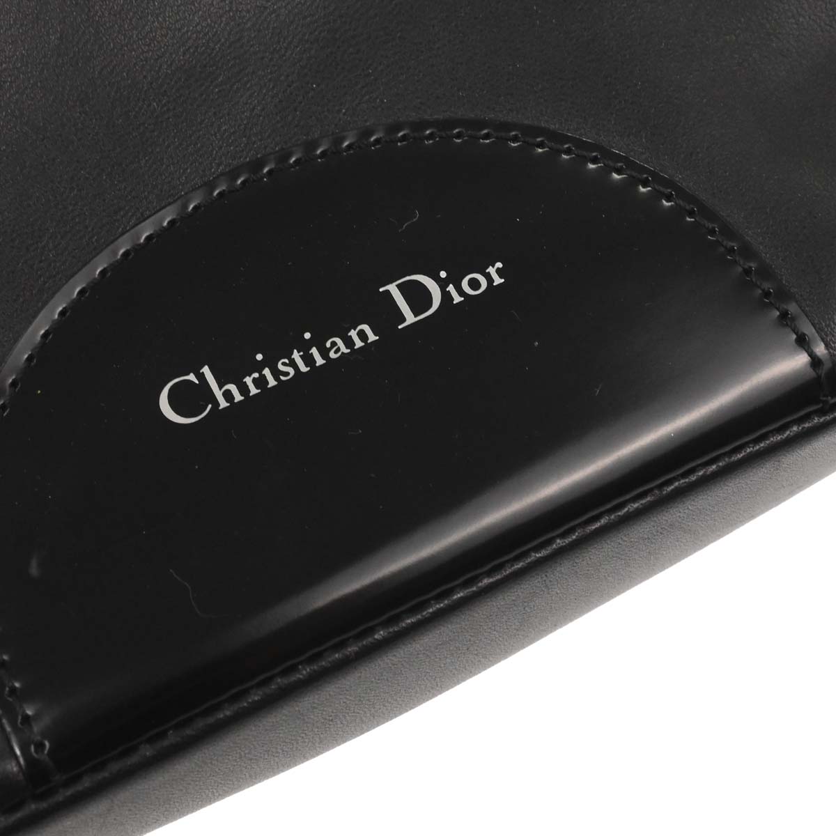 Christian Dior Black Brown Fur Malice Handbag