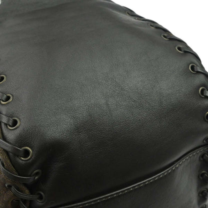 Christian Dior Brown Nylon Trotter Ethnic Tote Handbag