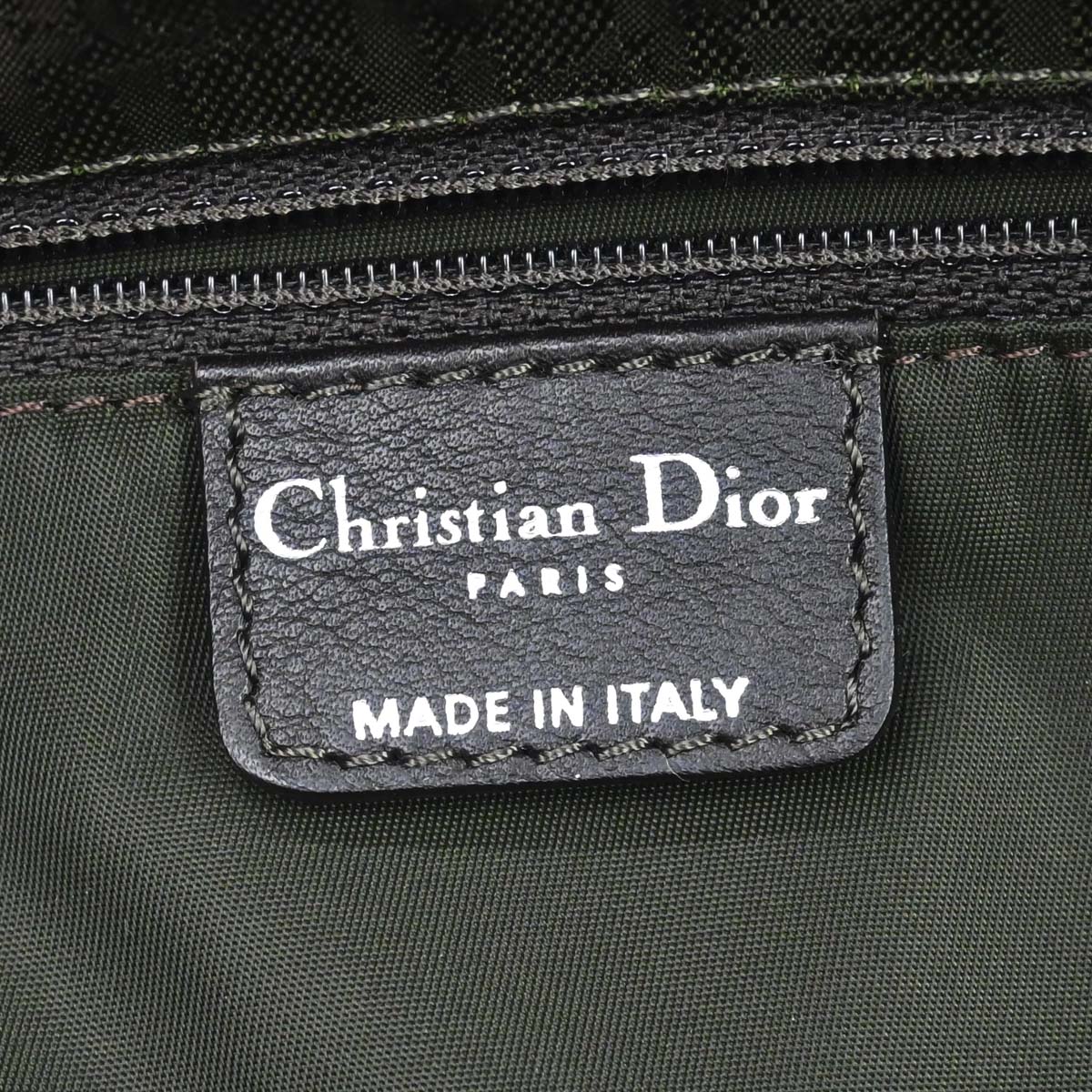 Christian Dior Brown Nylon Trotter Ethnic Tote Handbag