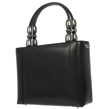 Christian Dior Black Leather Malice Tote Handbag