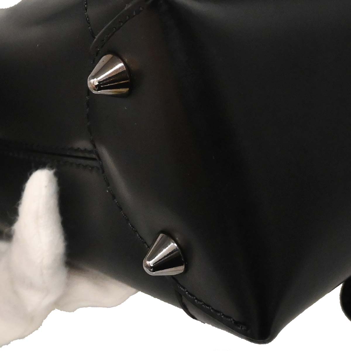 Christian Dior Black Leather Malice Tote Handbag