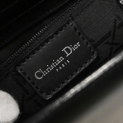 Christian Dior Black Leather Malice Tote Handbag
