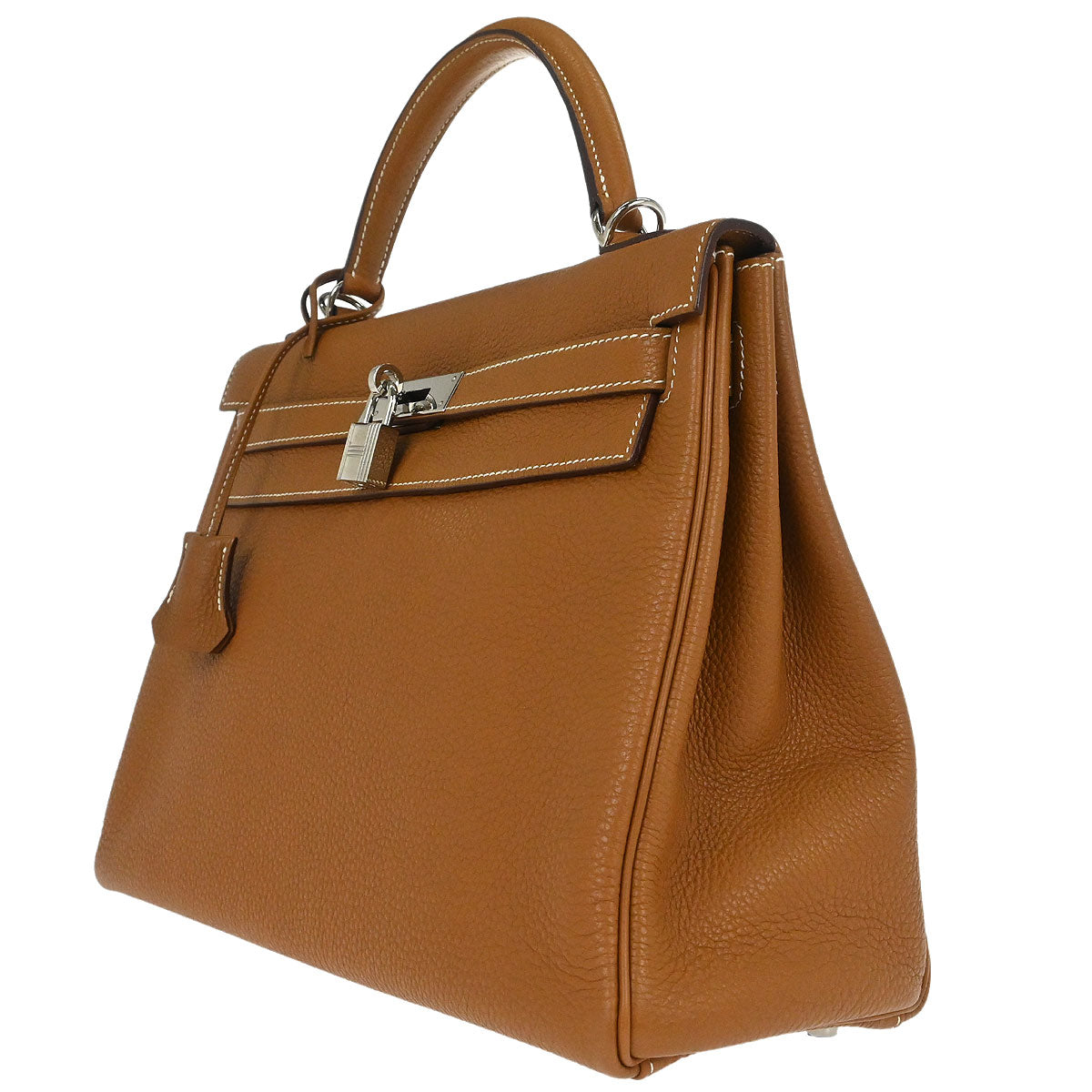 Hermes Gold Togo Kelly 32 Retourne 2way Shoulder Handbag