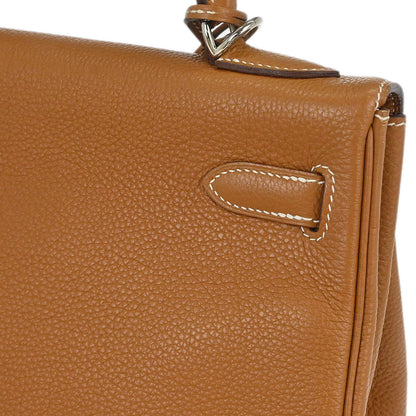 Hermes Gold Togo Kelly 32 Retourne 2way Shoulder Handbag