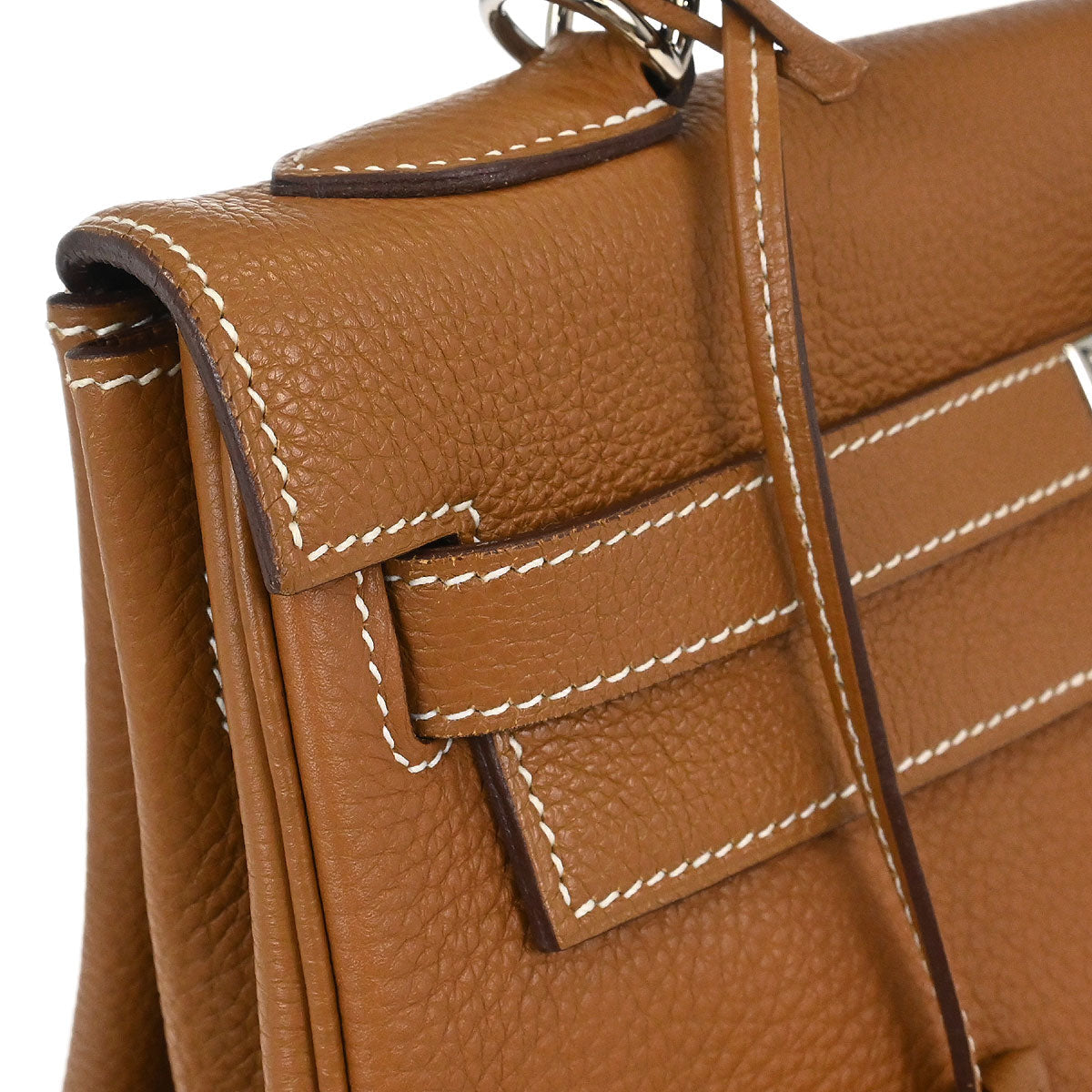 Hermes Gold Togo Kelly 32 Retourne 2way Shoulder Handbag