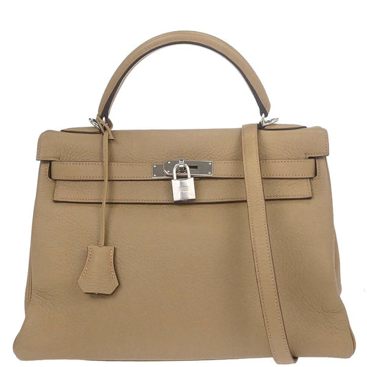 Hermes Trench Taurillon Clemence Kelly 32 Retourne 2way Shoulder Handbag