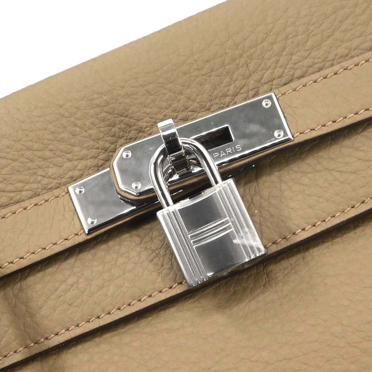 Hermes Trench Taurillon Clemence Kelly 32 Retourne 2way Shoulder Handbag