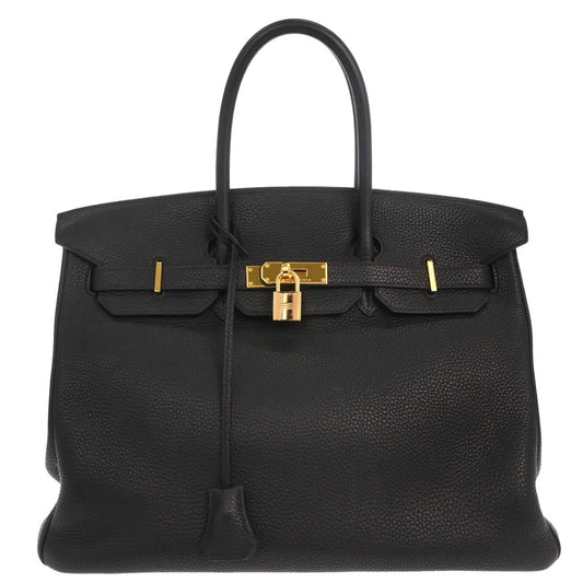 Hermes Black Togo Birkin 35 Handbag