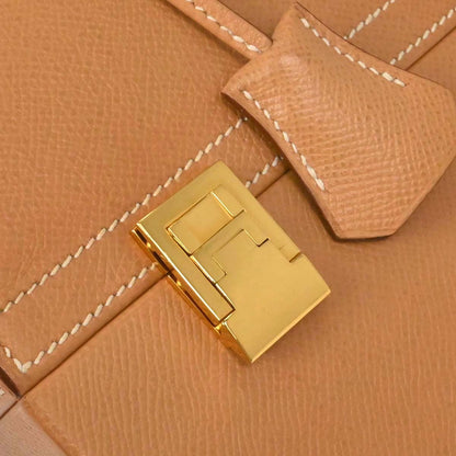 Hermes Natural Courchevel Macpherson 2way Shoulder Handbag