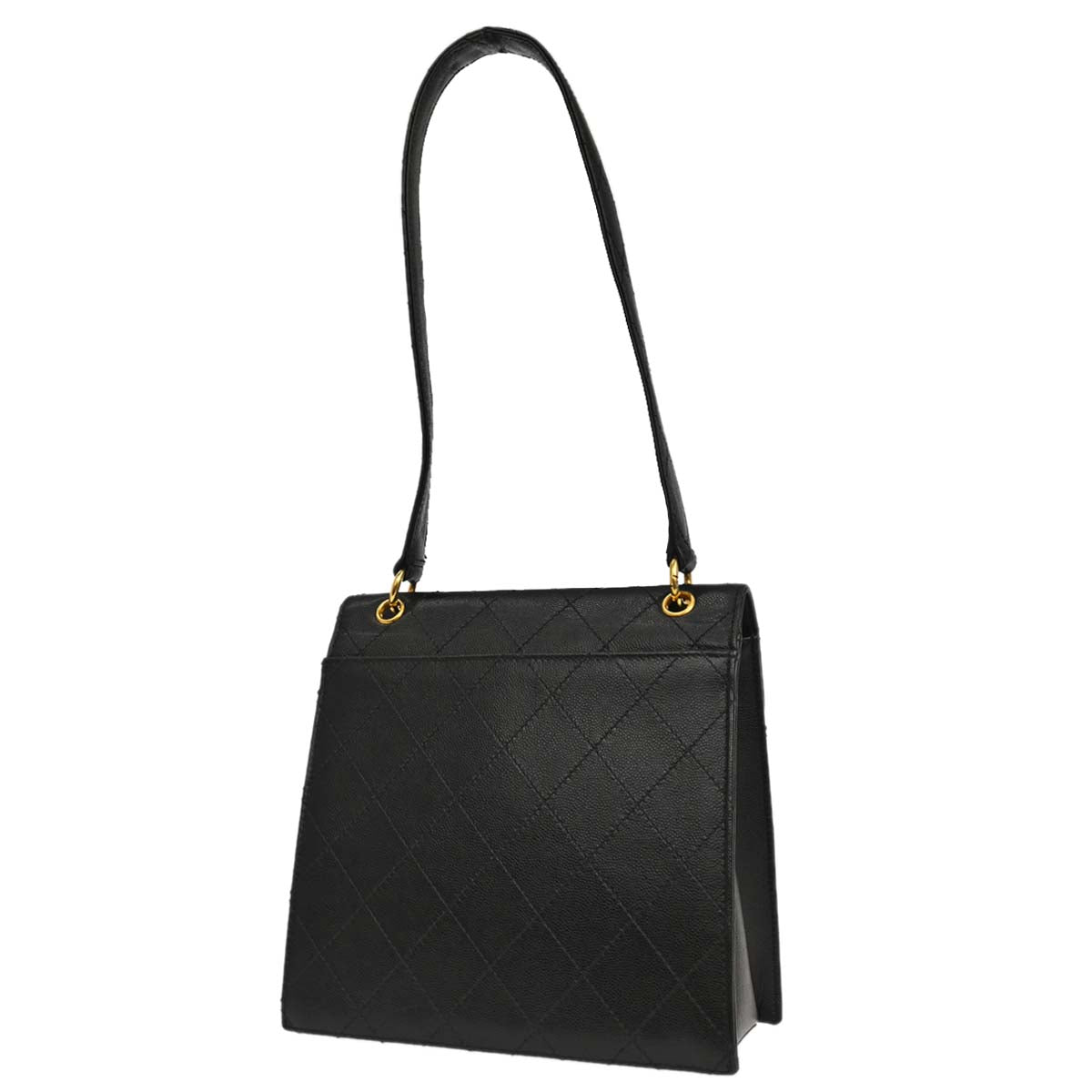 Chanel Black Caviar Skin Handbag