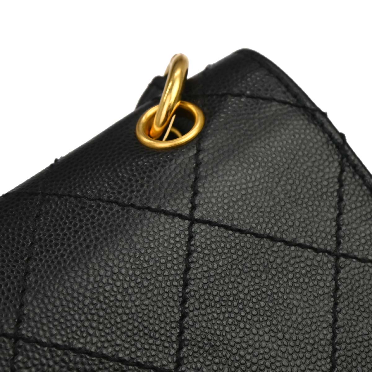 Chanel Black Caviar Skin Handbag