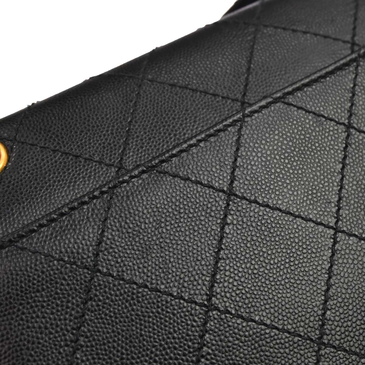 Chanel Black Caviar Skin Handbag