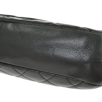 Chanel Black Caviar Skin Tote Chain Handbag
