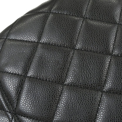 Chanel Black Caviar Skin Tote Chain Handbag