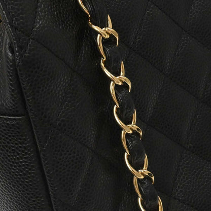 Chanel Black Caviar Skin Petite Timeless Tote PTT Chain Handbag