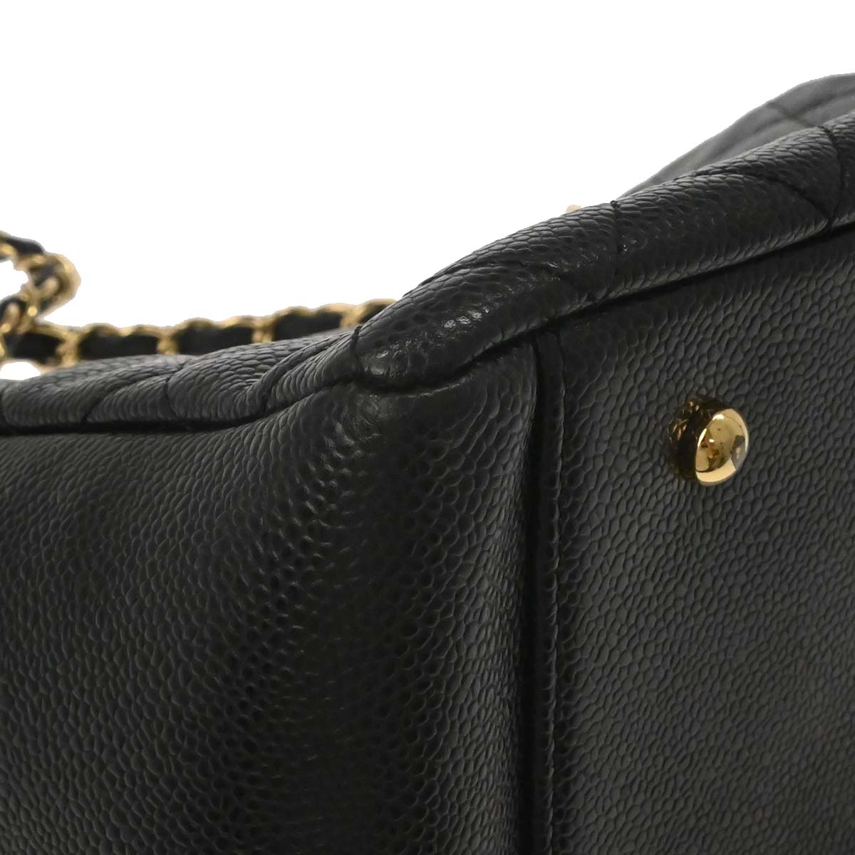 Chanel Black Caviar Skin Petite Timeless Tote PTT Chain Handbag