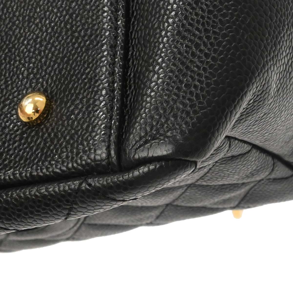 Chanel Black Caviar Skin Petite Timeless Tote PTT Chain Handbag