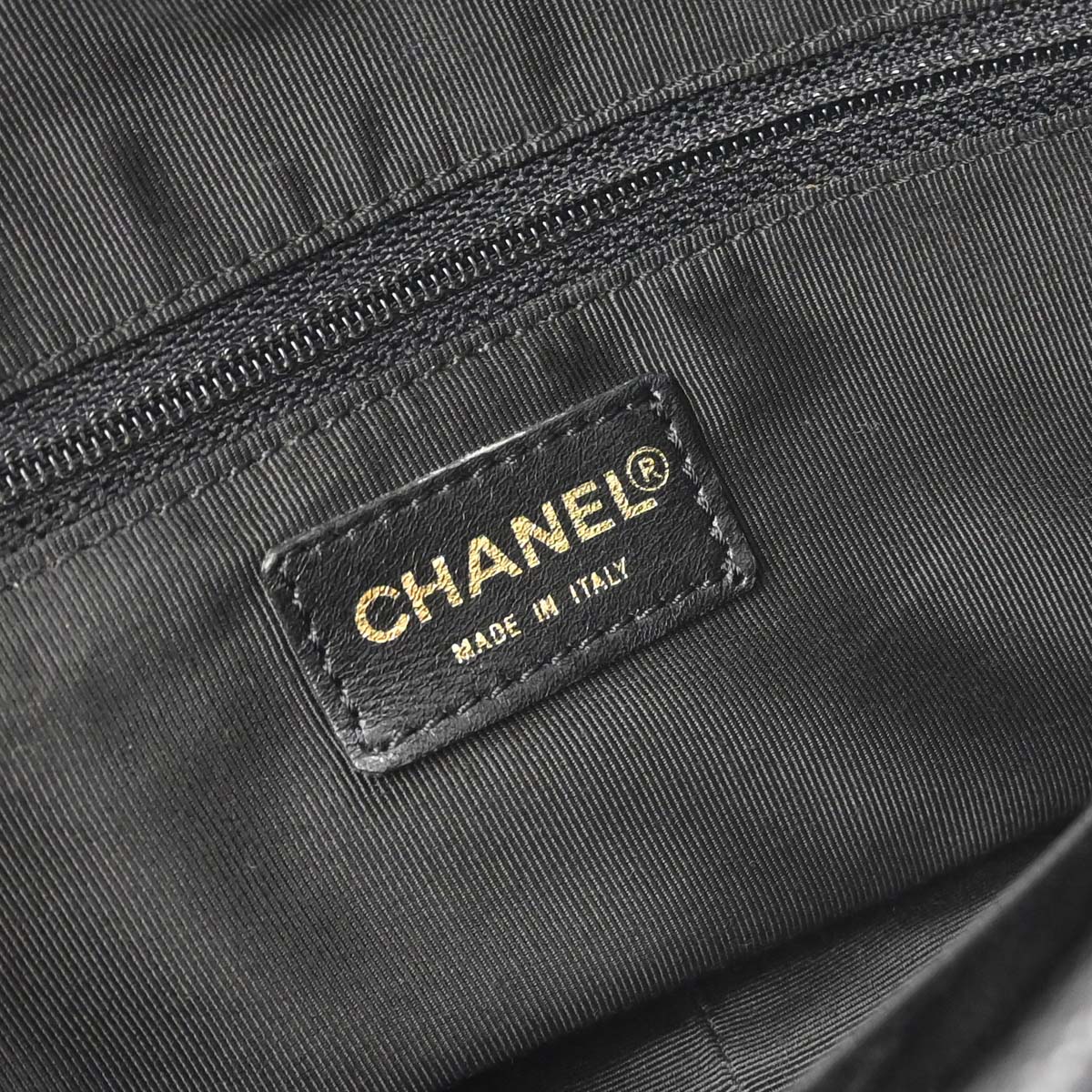 Chanel Black Caviar Skin Petite Timeless Tote PTT Chain Handbag