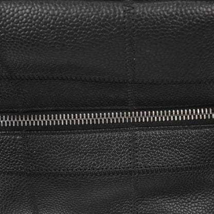 Chanel 2005-2006 Black Caviar Skin Choco Bar Handbag