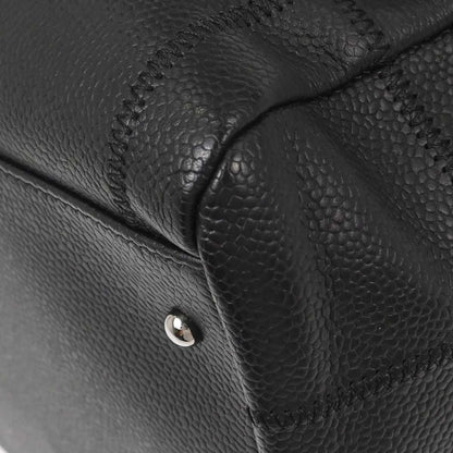 Chanel 2005-2006 Black Caviar Skin Choco Bar Handbag