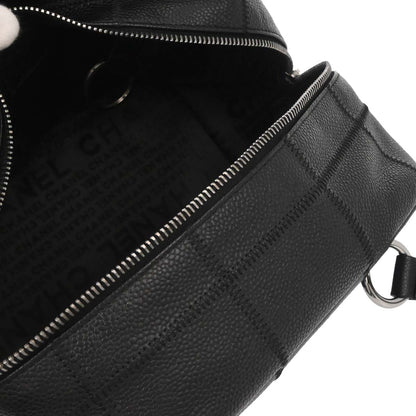 Chanel 2005-2006 Black Caviar Skin Choco Bar Handbag