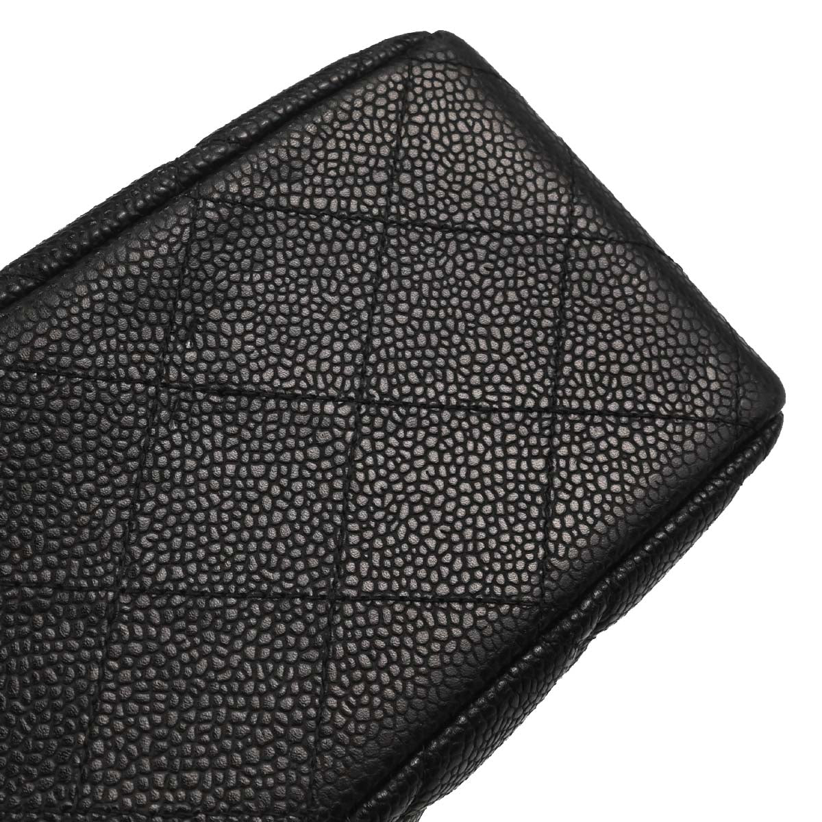 Chanel Black Caviar Skin Jumbo Classic Flap Shoulder Bag