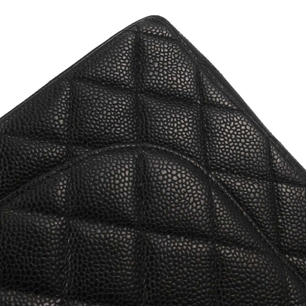Chanel Black Caviar Skin Jumbo Classic Flap Shoulder Bag