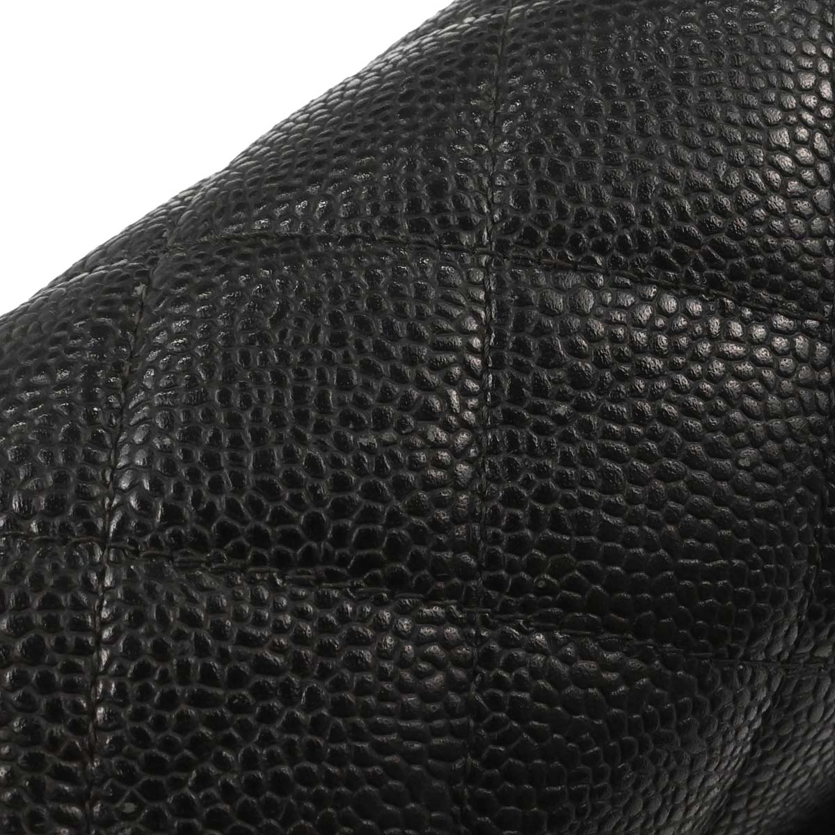 Chanel Black Caviar Skin Jumbo Classic Flap Shoulder Bag