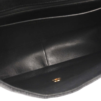 Chanel Black Caviar Skin Jumbo Classic Flap Shoulder Bag