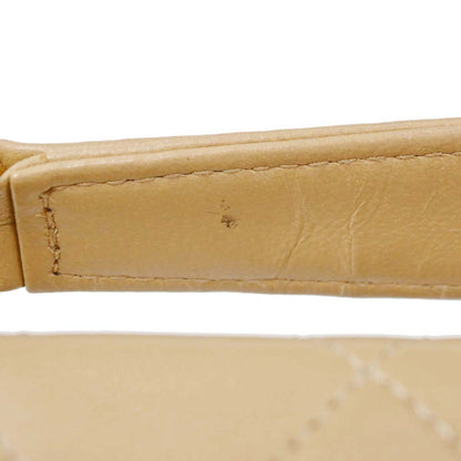 Chanel 1989-1991 Beige Lambskin 2way Shoulder Handbag