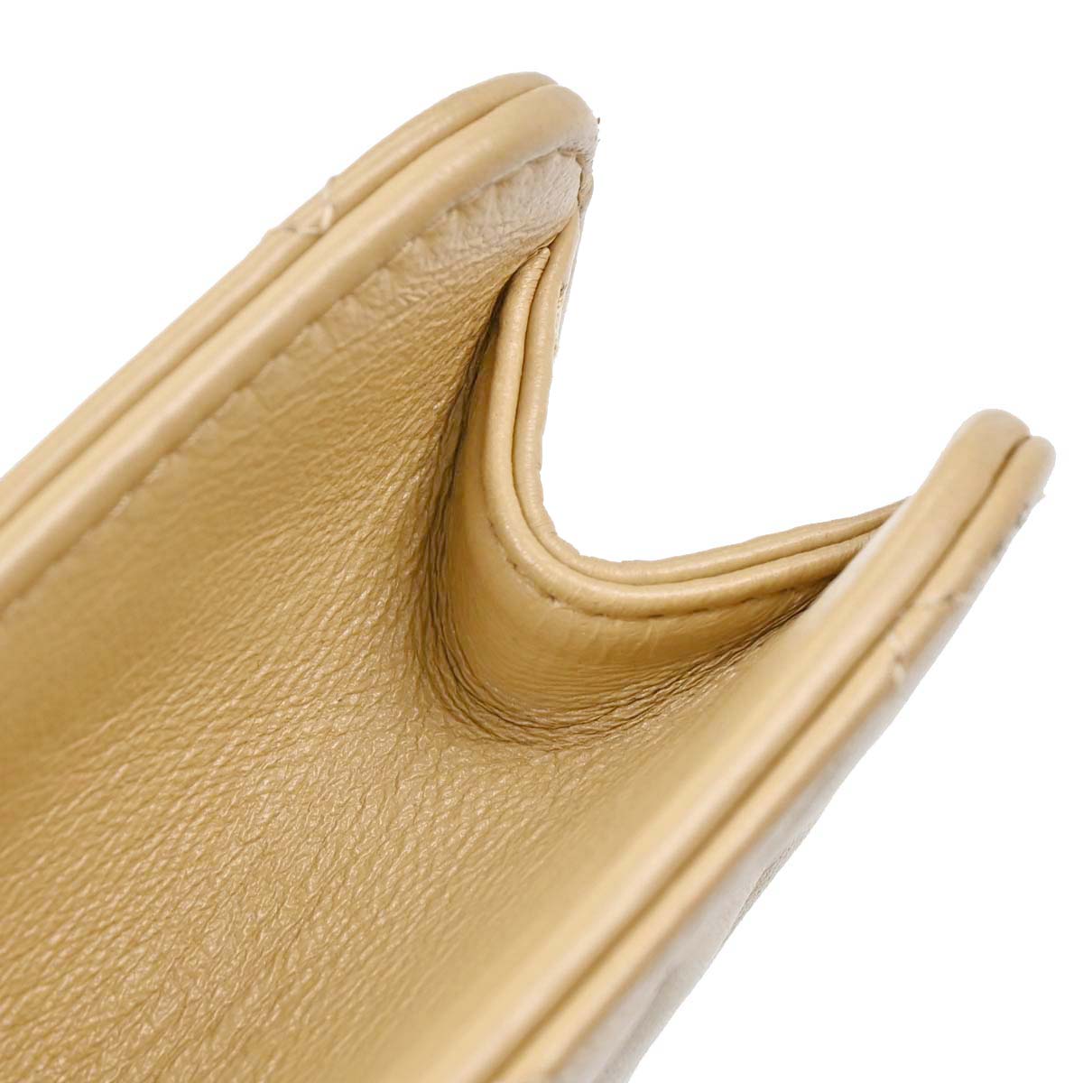 Chanel 1989-1991 Beige Lambskin 2way Shoulder Handbag