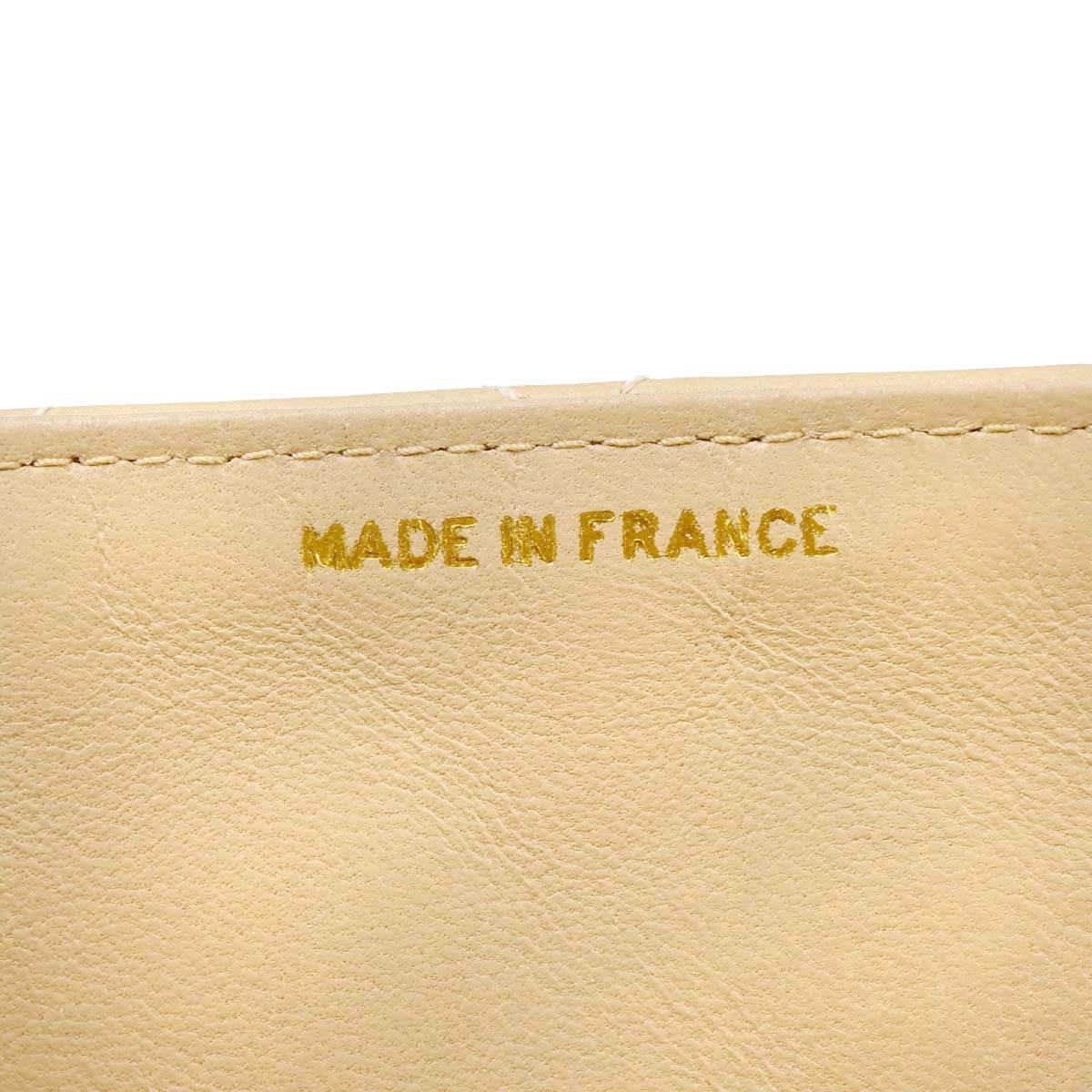 Chanel 1989-1991 Beige Lambskin 2way Shoulder Handbag