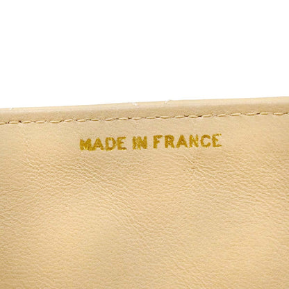Chanel 1989-1991 Beige Lambskin 2way Shoulder Handbag