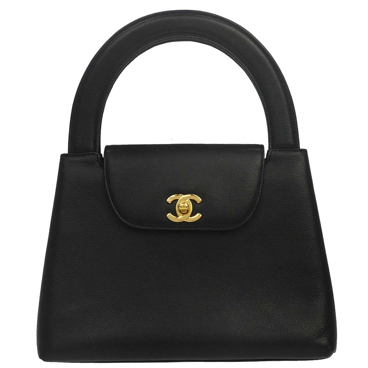 Chanel Black Caviar Skin Handbag