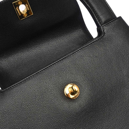 Chanel Black Caviar Skin Handbag