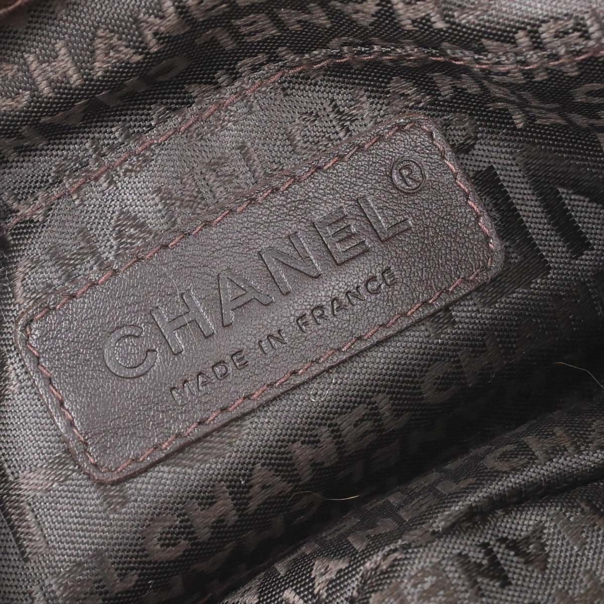 Chanel 2005-2006 Brown Green Lapin Fur Chain Handbag
