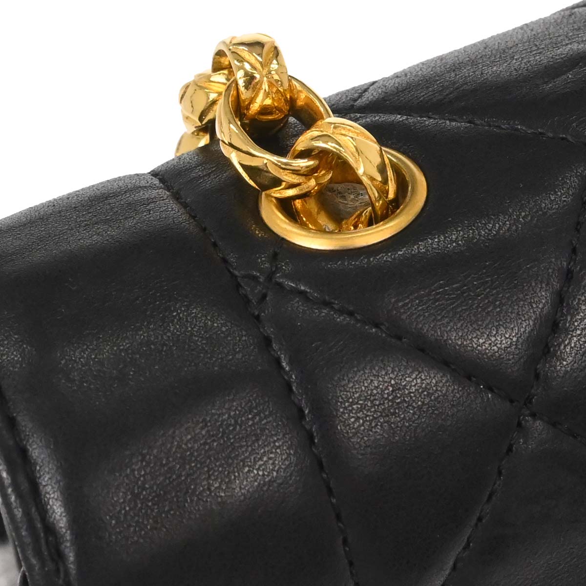 Chanel Black Lambskin Shoulder Bag