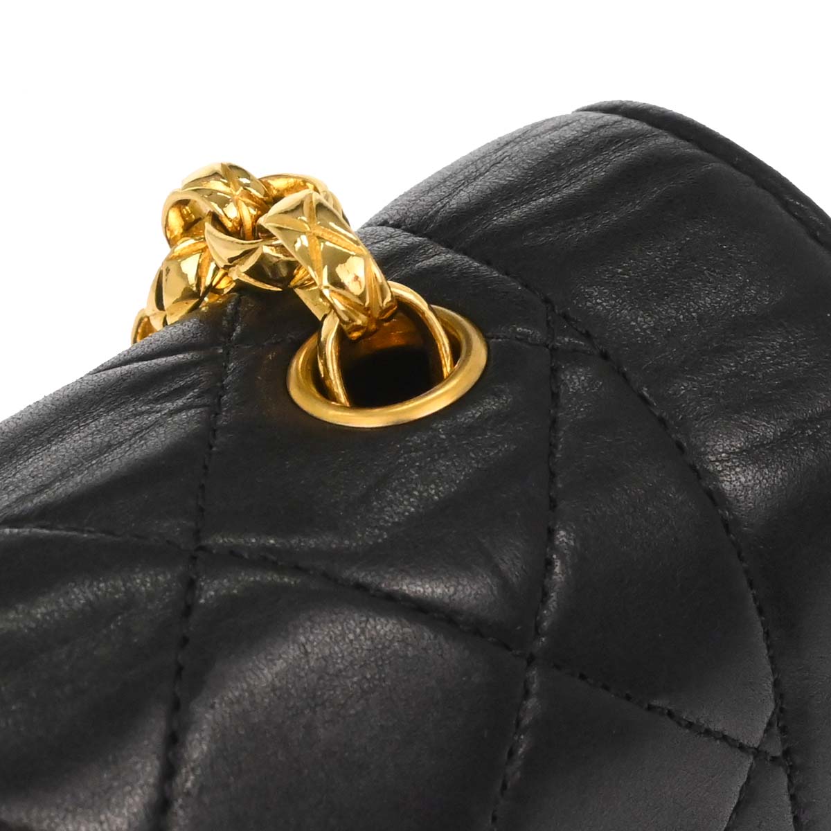 Chanel Black Lambskin Shoulder Bag
