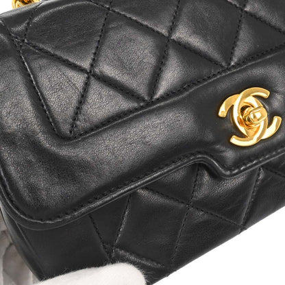 Chanel Black Lambskin Shoulder Bag