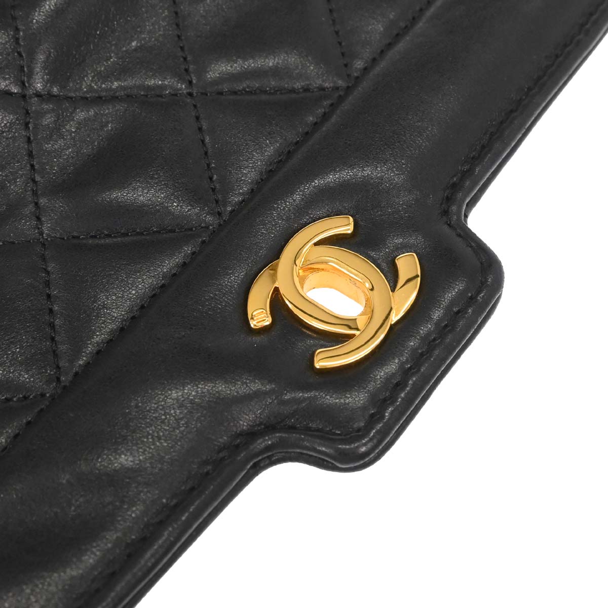 Chanel Black Lambskin Shoulder Bag