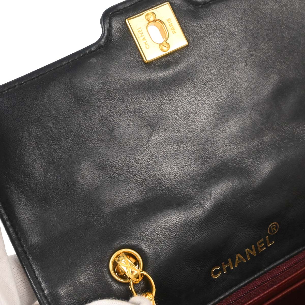 Chanel Black Lambskin Shoulder Bag
