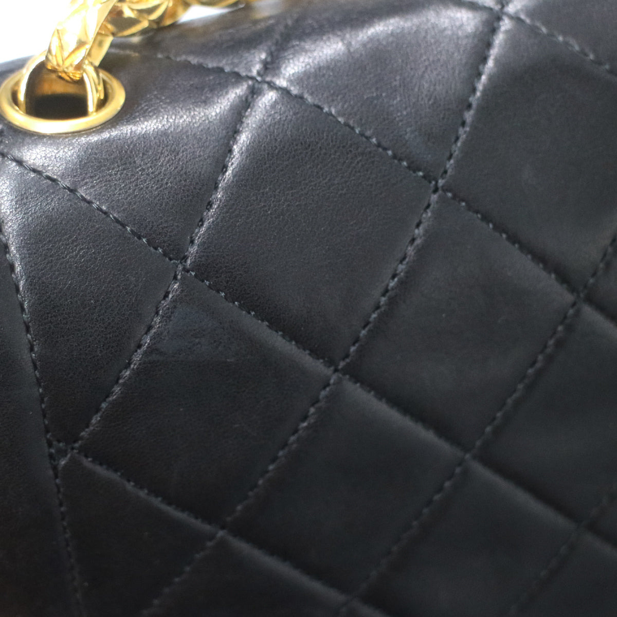 Chanel Black Lambskin Shoulder Bag